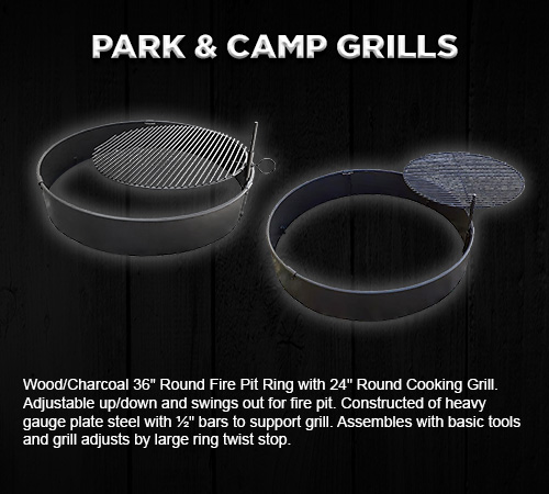 ECC36RGFP - Wood/Charcoal Ranch Grill and FirePit Ring
