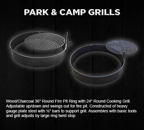 EasyChef Charcoal Wood - Ranch Grill and FirePit Ring