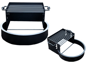 ECC20 Wood and Charcoal Camp BBQ & FirePit